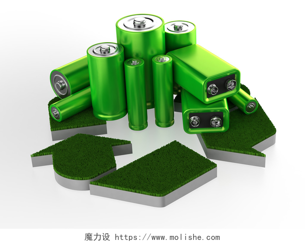 绿色环保节能电池Accumulator battery with recycle sign